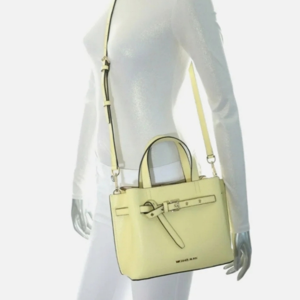 Yellow Michael Kors Satchel Crossbody With Gold H… - image 7